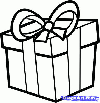 HOW TO DRAW A CHRISTMAS PRESENT