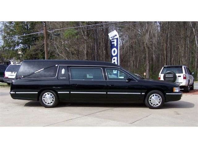 Image 1 of SHARP-FUNERAL-READY-BLACK-SOUTHERN-LEATHER-AC-S&S-COACH…