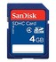 Flash Memory Card: SanDisk SD 4 GB Class 4 - SDHC Card - (SDSDB-004G-B35)