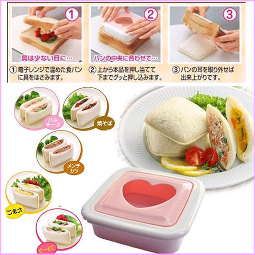 Heart Shape Sandwich Bread Maker Mold Cutter ...