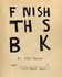 Book: Finish This Book by Keri Smith (Paperback, 2011)