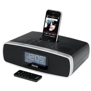 iHome iP90 Dual Alarm Clock Radio AM/FM Presets & Dock for iPod and