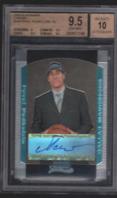 PAVEL-PODKOLZINE-2004-2005-BOWMAN-CHROME-RC-AUTO-SP-BECKETT-GRADED-BGS-9-5