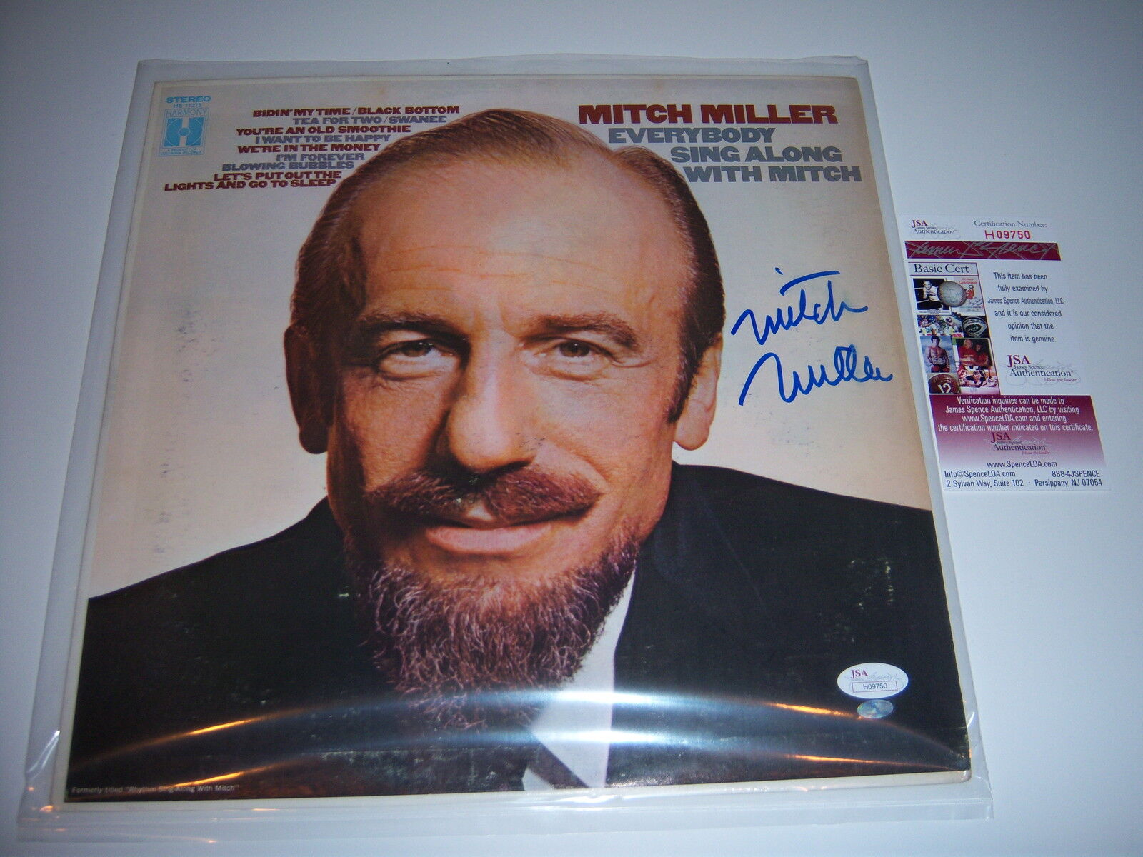 MITCH MILLER EVERYBODY SING ALONG WITH SIGNED R LP Minneapolis Mall COA JSA Bargain
