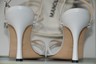 Pre-owned Manolo Blahnik Pippo Crisp White Leather Shoes Strappy Sandals 40.5 Wedding