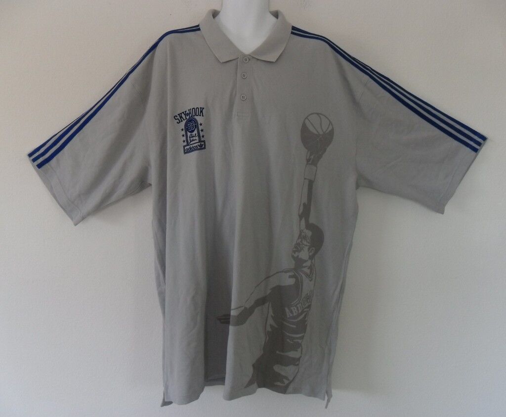 -RARE~Adidas ABDUL JABBAR SKYHOOK jersey-POLO Shirt~Mens sz 3XT | eBay