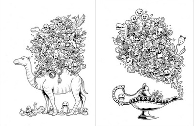 Doodle Invasion Zifflins Coloring Book By Kerby Rosanes Anti Stress