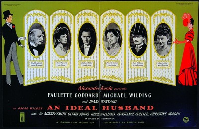 AN IDEAL HUSBAND 1947 Paulette Goddard, Michael Wilding OSCAR WILDE TRADE ADVERT