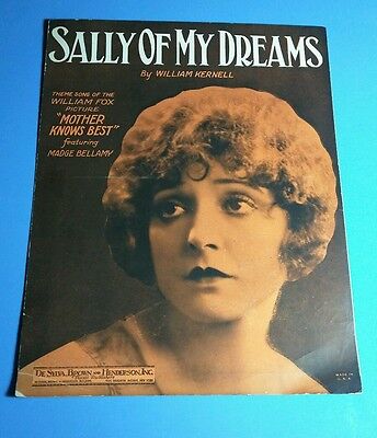 Vintage sheet music - Sally Of My Dreams - Mother Knows Best -