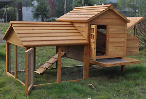 Details about NEW CHICKEN COOP HEN HOUSE HUTCH POULTRY ARK RUN NEST ...