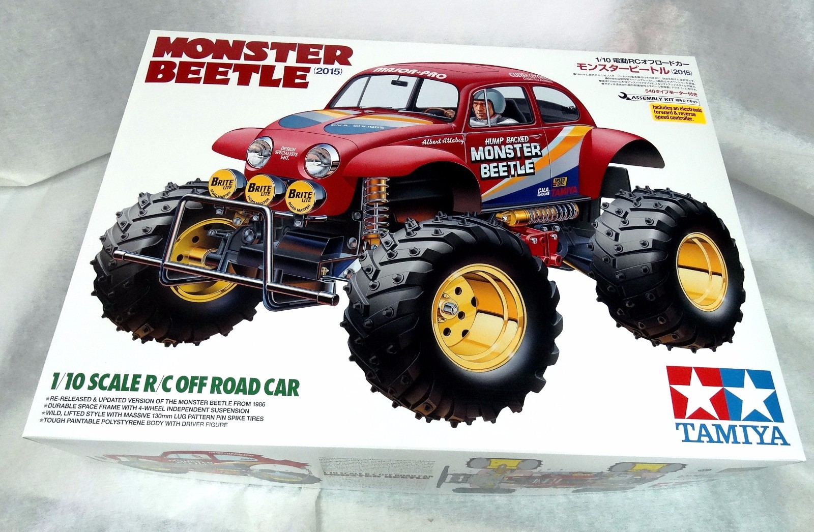 TAMIYA # 58618 1:10 RC Monster Beetle 2015 with TBLE-02S ESC NEW IN BOX | eBay