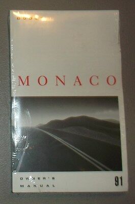 NEW NOS 1991 Dodge Monaco Owners Manual Original