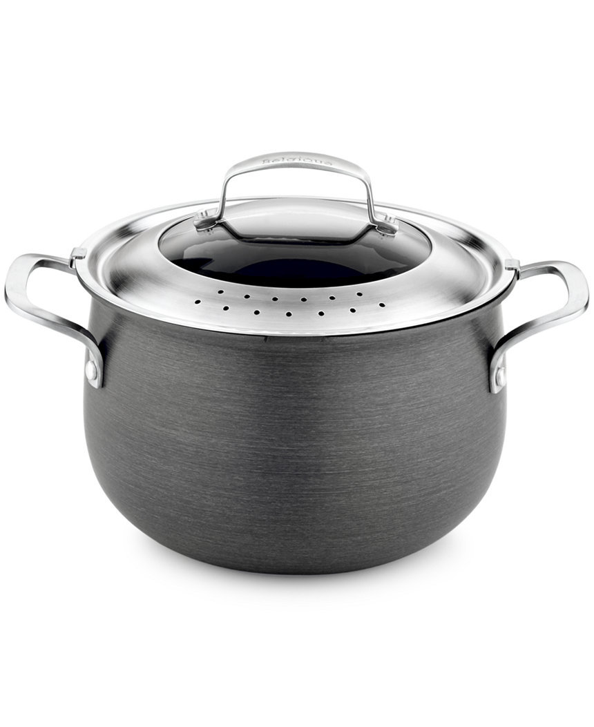 UPC 636206547744 product image for Belgique Hard Anodized 6-qt. Strainer Lid Stockpot , | upcitemdb.com