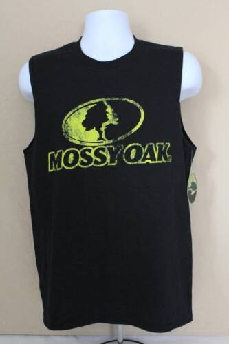 Pre-owned Mossy Oak Mens Tank Top  Muscle T Shirt Medium Deer Hunting Camo Graphic Tee In Black