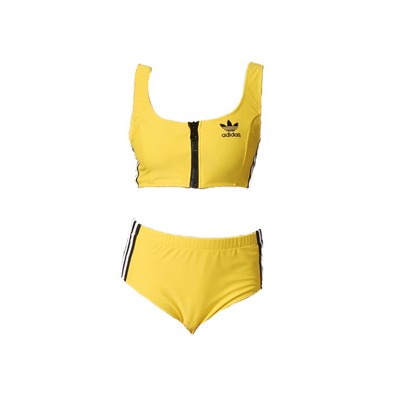yellow taxi bikini adidas