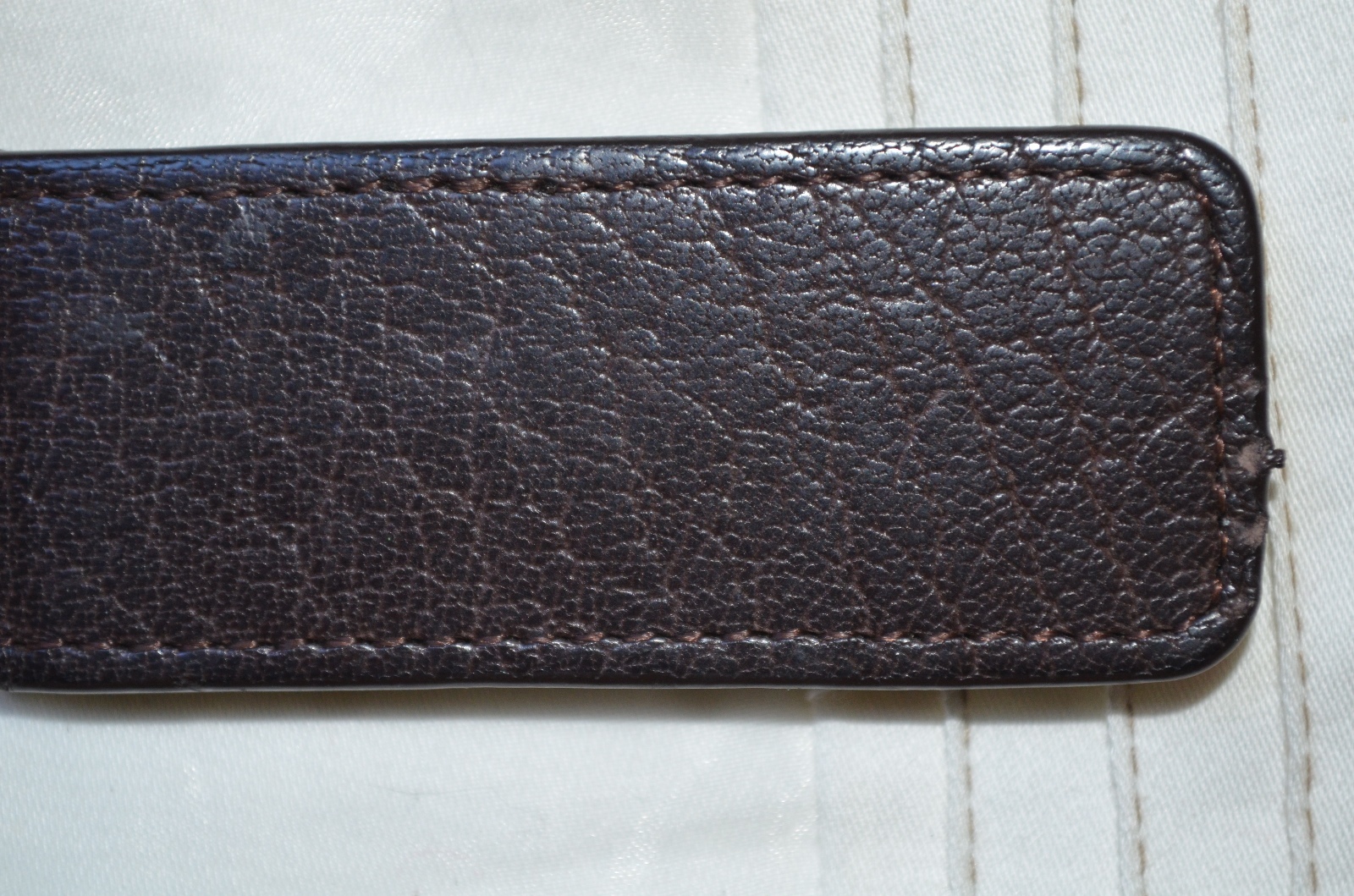 Vintage Cole Haan Men's Brown Leather Magnetic Closure Money Clip
