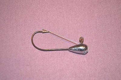 Qty-25-1//8 oz Roundhead Jigs Weedless 2//0 Sharp Bronze Hooks Jig Heads