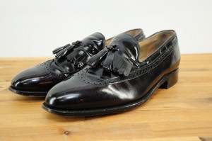 Johnston-Murphy-Black-Kiltie-Tassel-Wingtip-Leather-Loafers-Lasalle-Sz ...
