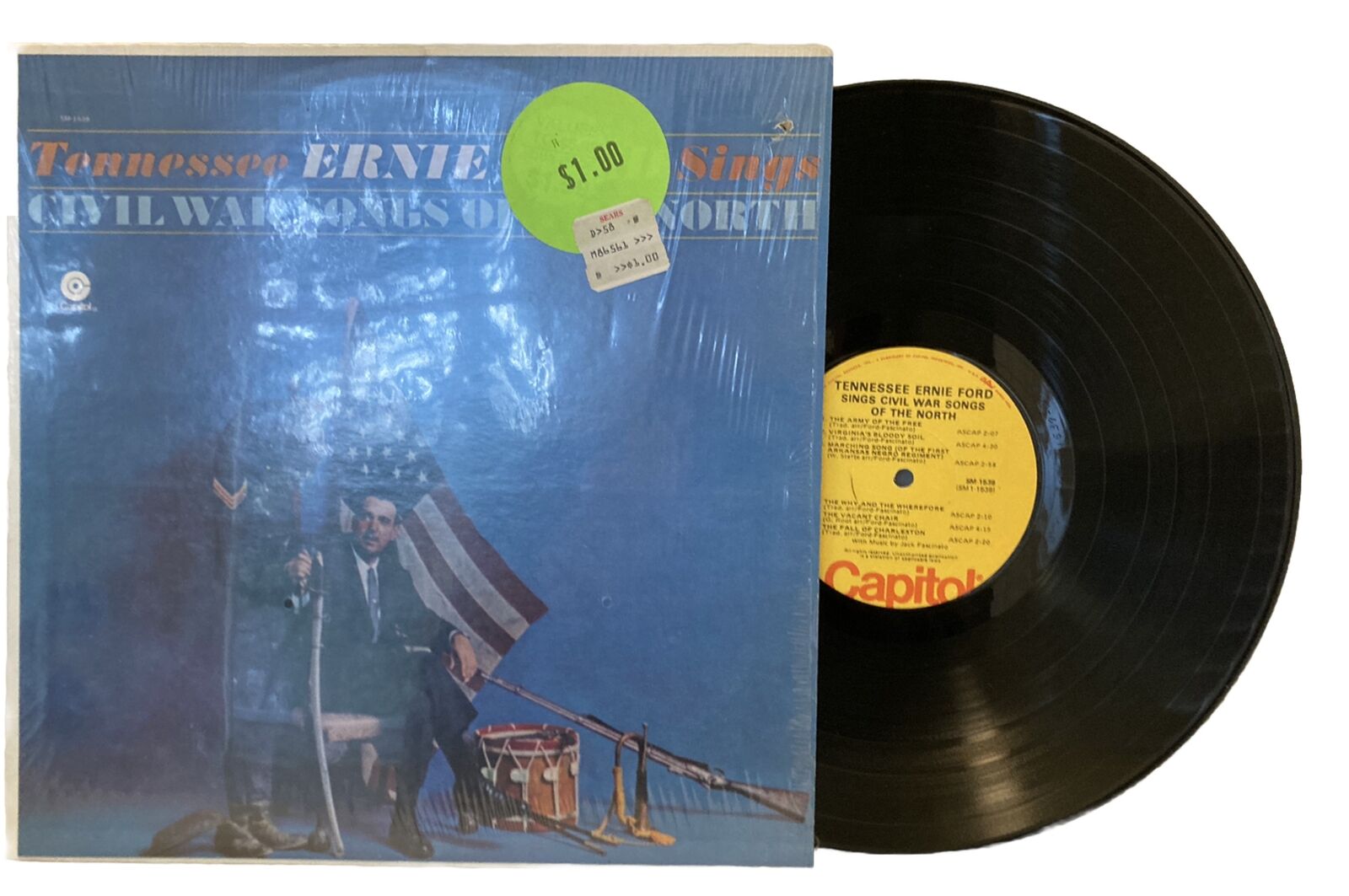 Rare Vinyl Lp/Civil War Songs Of The North/Tennessee Ernie Ford/1961/NEAR MINT!