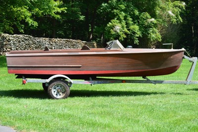 1950 Handmade 15' Wooden Motor Boat