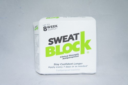 SweatBlock Antiperspirant Clinical Strength Reduce sweat to 7-days 8ct