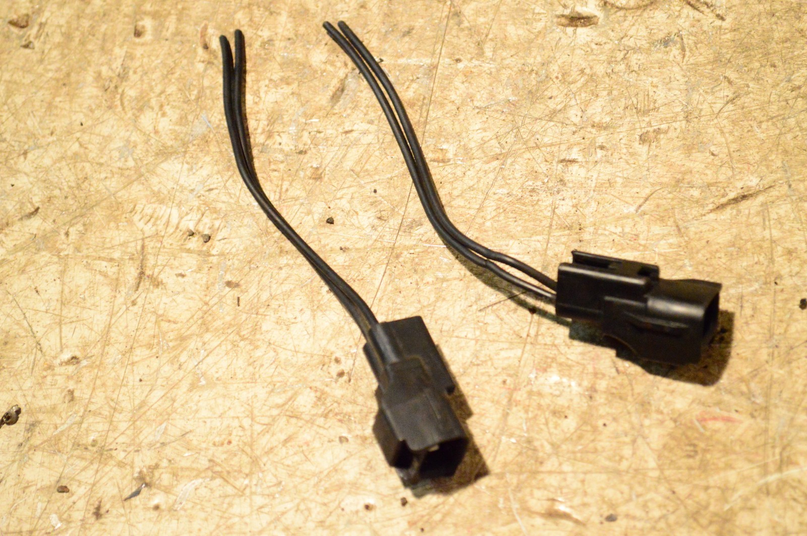 Jeep Wrangler TJ OEM Fog Light Wire Connector Pigtail ... yj wiring harness connectors 