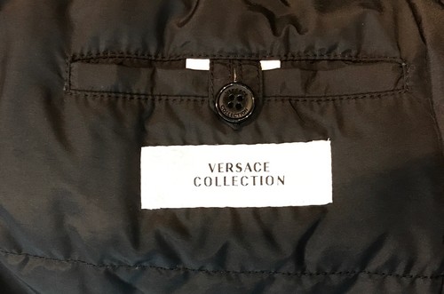 Pre-owned Versace Collection Black Solid Puffer