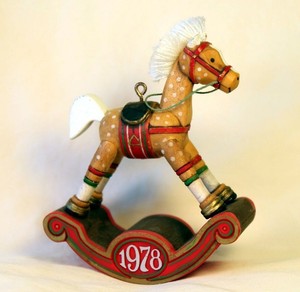 1994 Hallmark Vintage Christmas Ornament - #3 Carousel ...