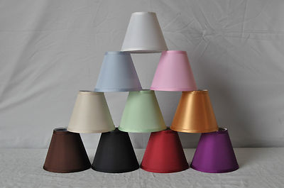 Urbanest Satin Hardback Chandelier Lamp Shades,3