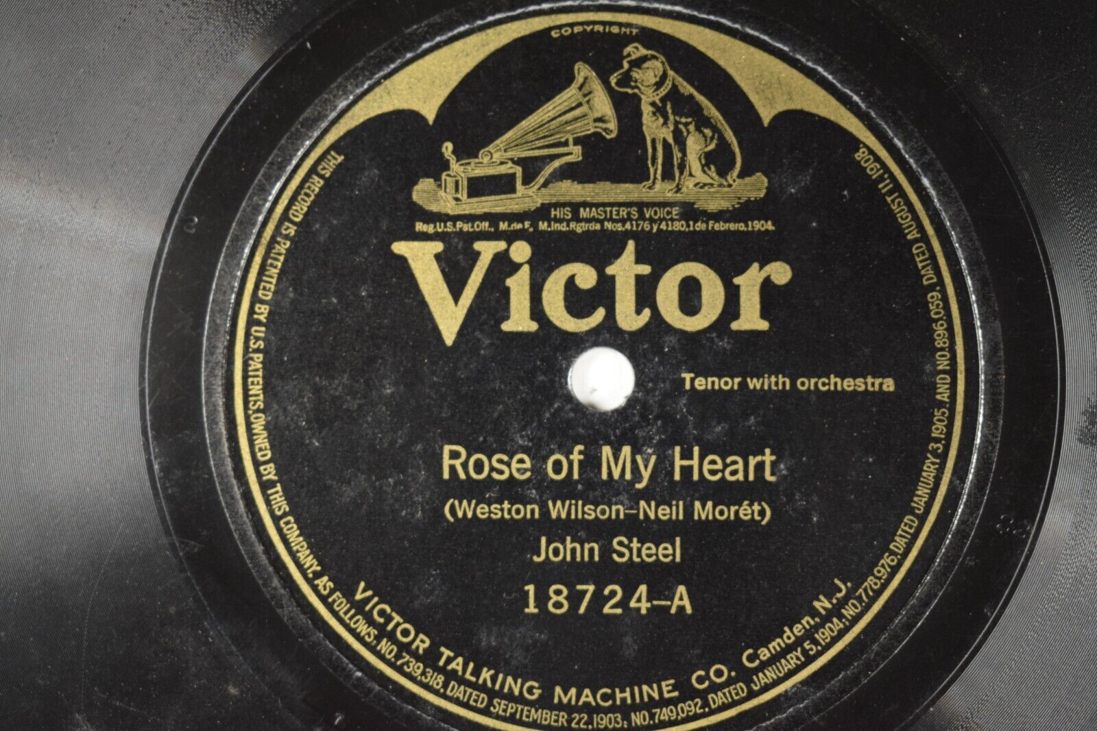 John Steel 78 RPM Victor -When I Looked Into Your Eyes L8E