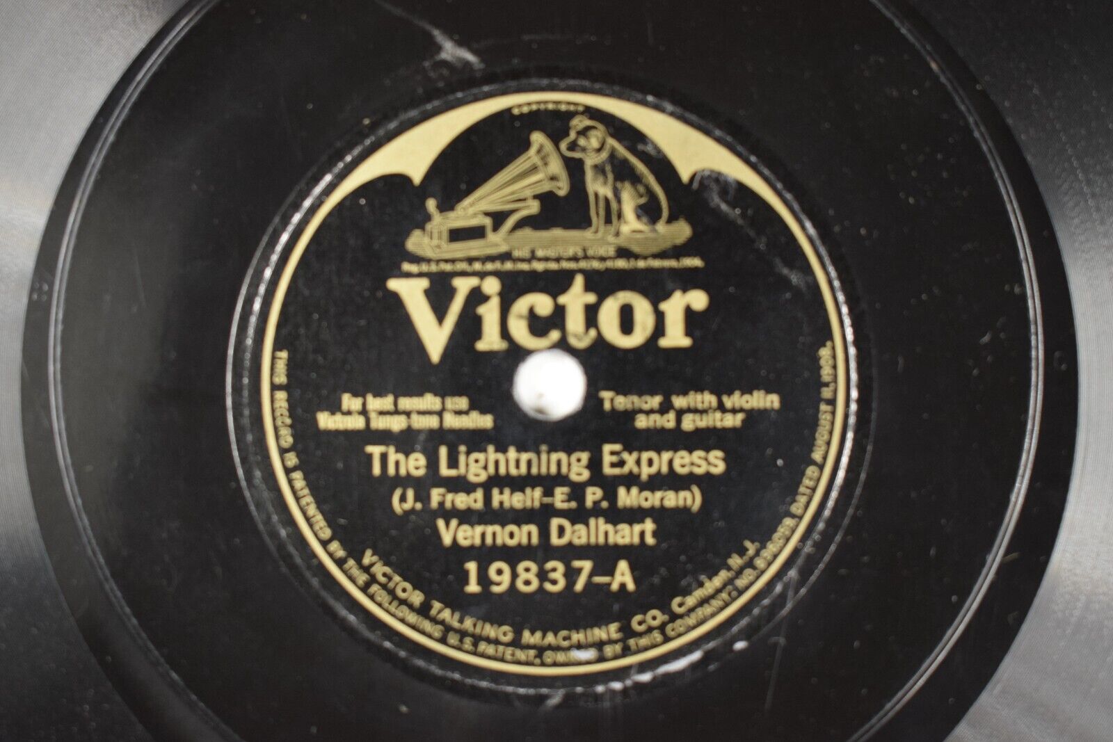 Vernon Dalhart 78 RPM Victor - The Lightning Express L8E