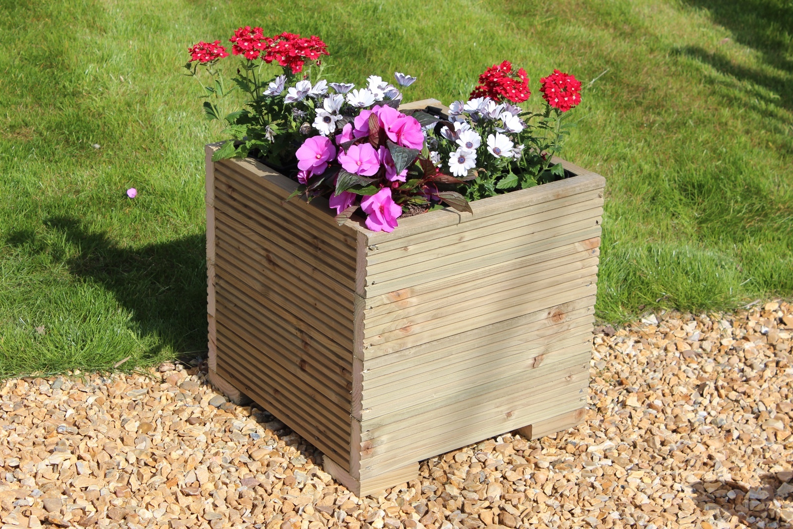 1 METRE LARGE EXTRA TALL WOODEN GARDEN PLANTER TROUGH HAND MADE IN DECKING eBay