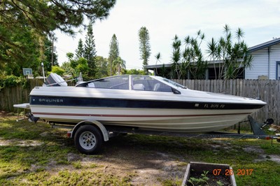 1986 18' BAYLINER CAPRI 125 OUTBOARD ON GALVANIZED TRAILER IN BRADENTON FLA KEND