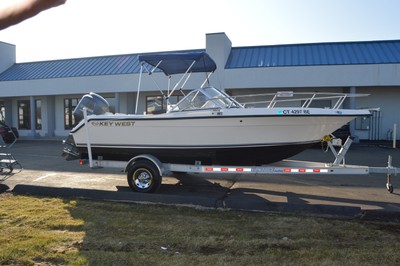 2005 KEY WEST 2020 DUAL CONSOLE, 20FT, YAMAHA 150 4STROKE 230 HOURS, W/ TRAILER