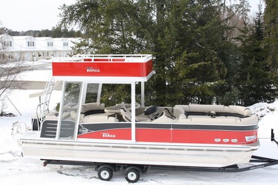 2016 -Funship-New triple tube 27 ft Cascade Platinum pontoon boat with slide-