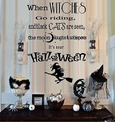 When Witches Go Riding - Halloween, Words & Phrases, Wall