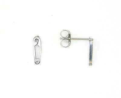 Stainless Steel Safety Pin Stud Earrings 
