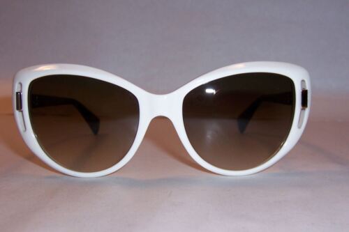 Pre-owned Alexander Mcqueen Sunglasses Amq 4238/s White/brown Ide-cc Authentic
