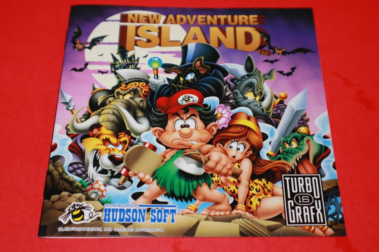 NEW ADVENTURE ISLAND FOR TURBOGRAFX 16 TG-16 COMPLETE & TESTED!