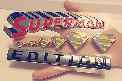 100% SUPERMAN FAMILY EDITION TRUCK Sign EMBLEM LOGO DECAL SIGN FIT ALL CARS