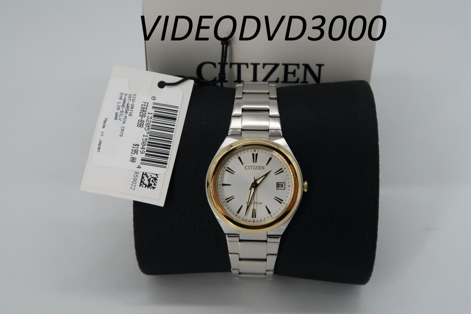 Citizen Eco-Drive White Dial Calendar Silver-Tone Women's  Watch FE6028-89B NEW