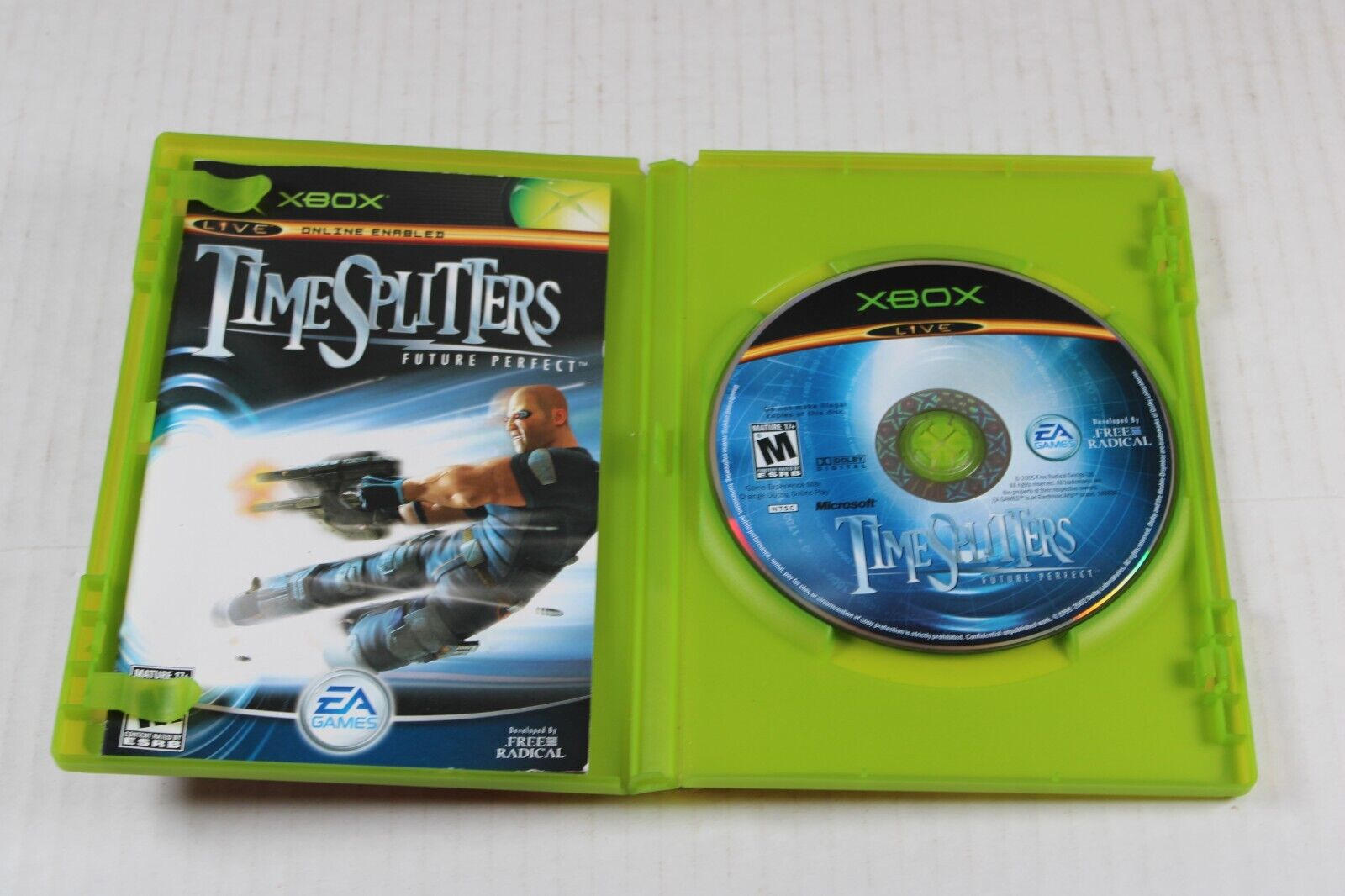 TimeSplitters: Future Perfect (Microsoft Xbox, 2005) Complete CIB w/Manual