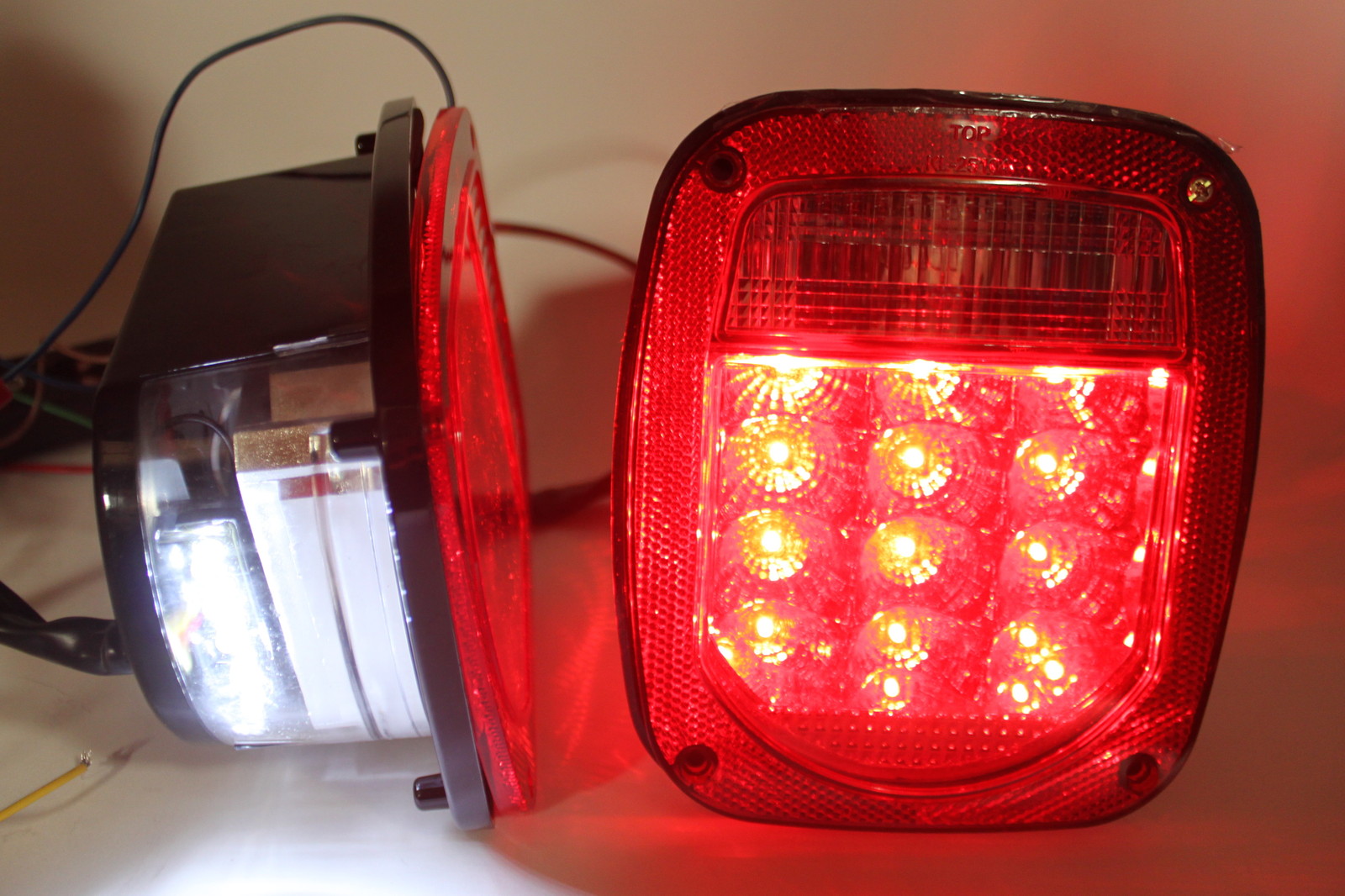 2 LED UNIVERSAL STUD-MOUNT COMBINATION TAIL LIGHT TRUCK ... jeep wrangler tj reverse lights 