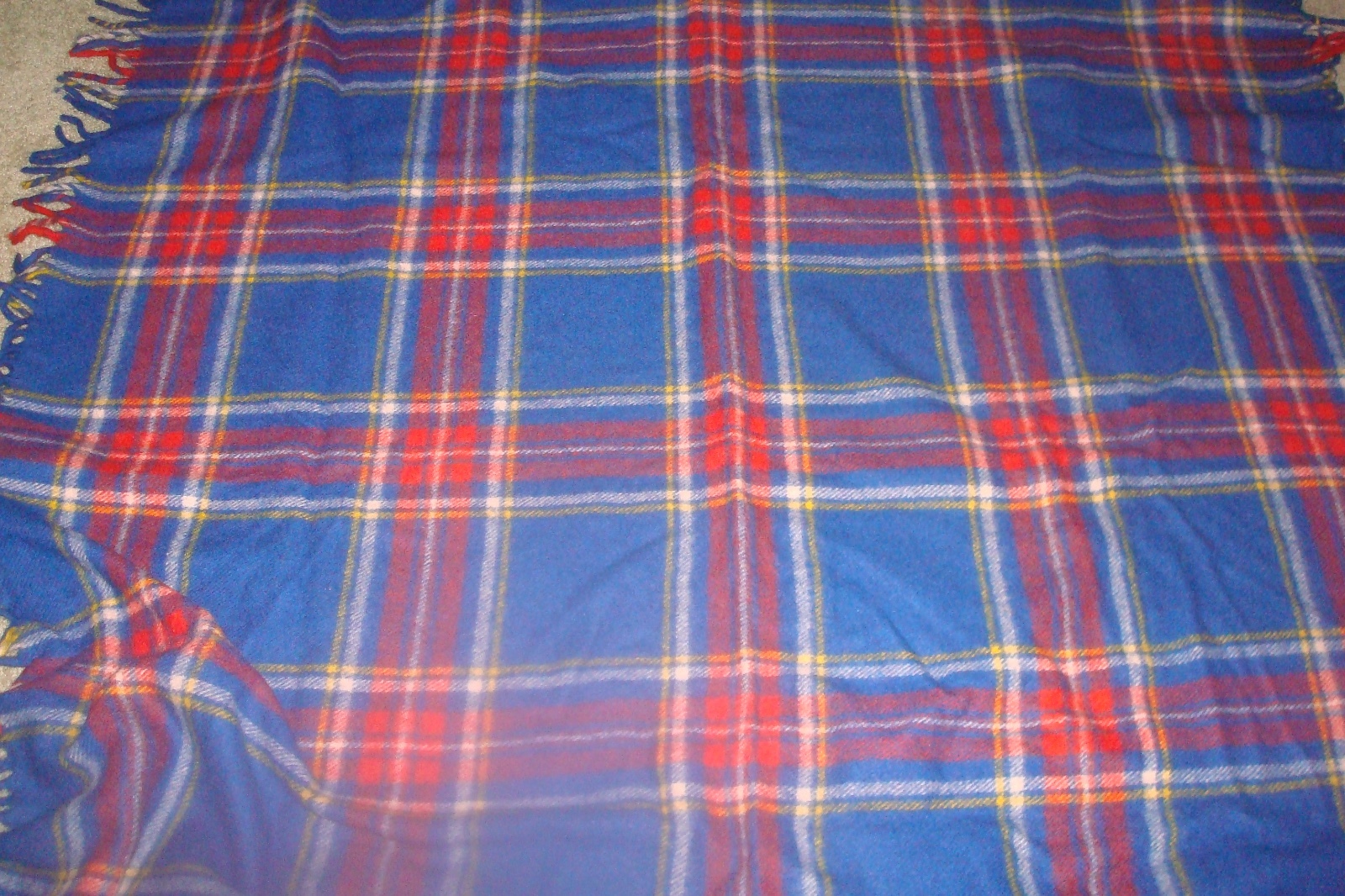 Sport Robe Stadium Blanket  Plaid Wool     No Tag