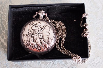 Pocket Watch Fieldmaster de Lux, 17 jewels silver plated