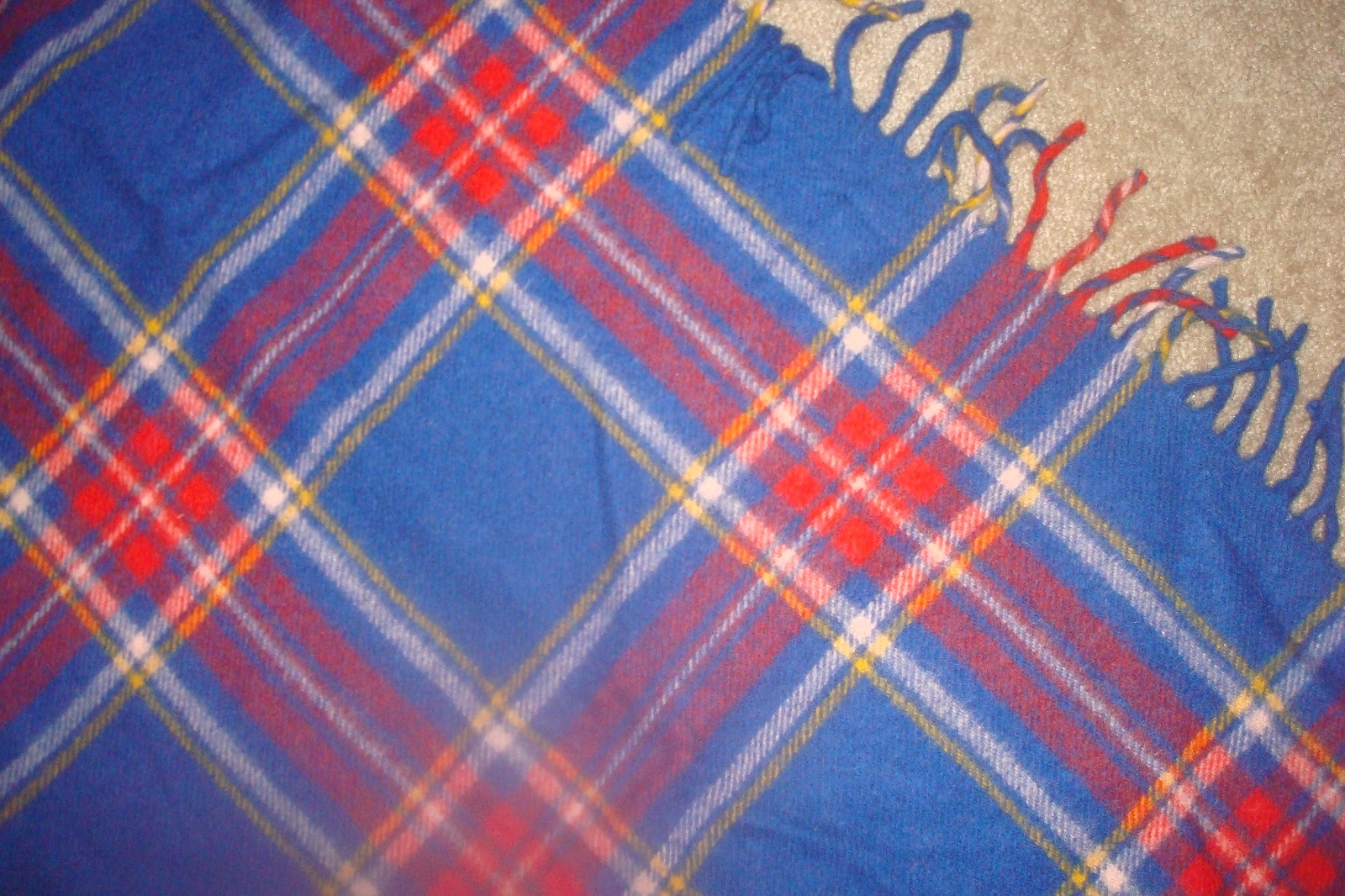Sport Robe Stadium Blanket  Plaid Wool     No Tag