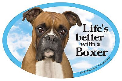Life's Better with a Dog Oval magnet for Cars- 96 Breeds Available  A to B