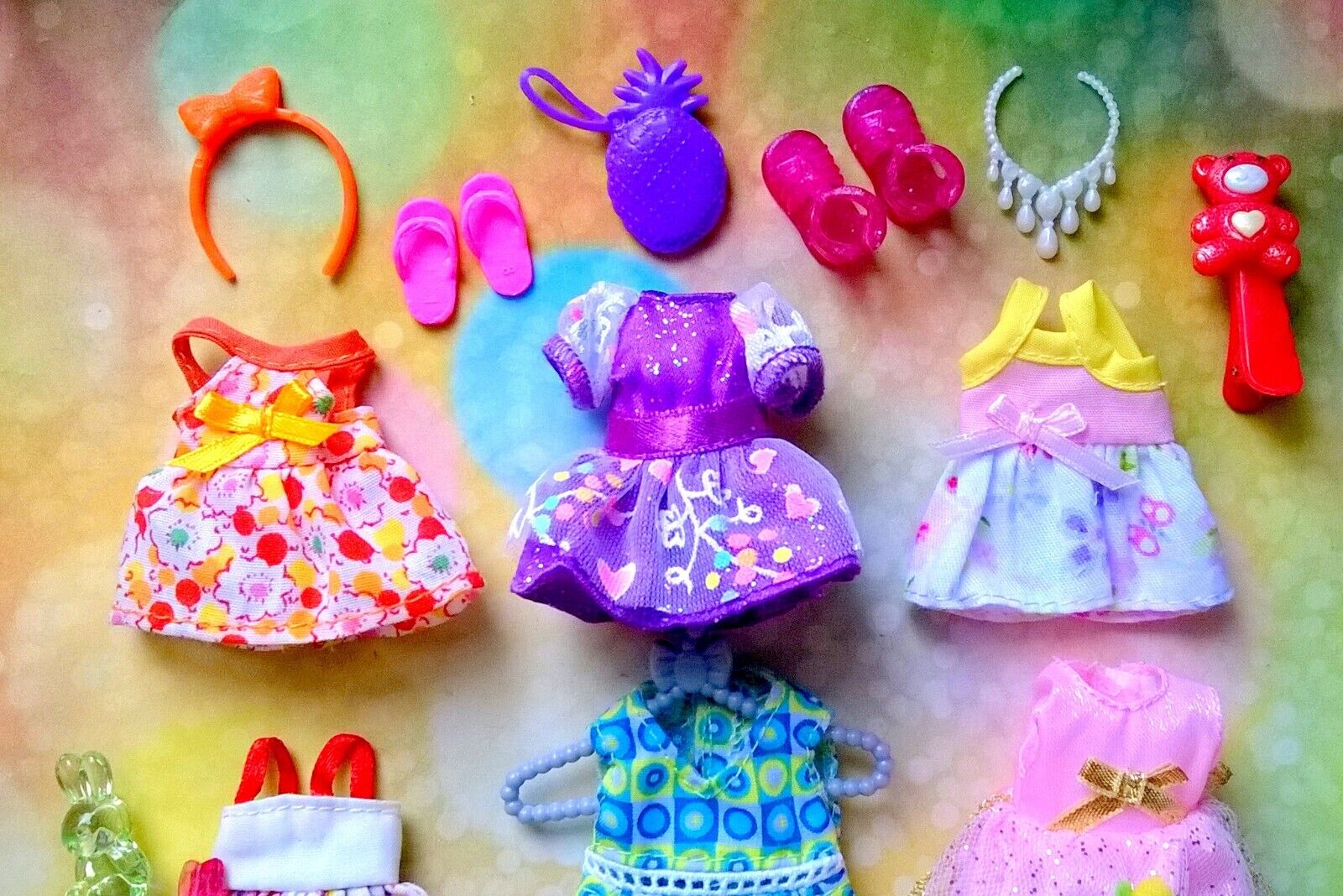 ???Barbie Kelly Chelsea doll clothes, accessories with shoes #E???