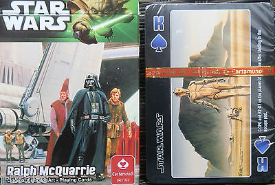 STAR WARS UK RALPH McQUARRIE ORIGINAL CONCEPT ART PLAYING CARDS NEW/SEALED