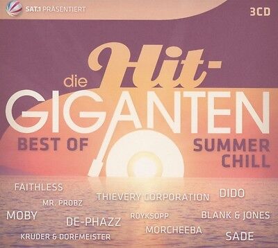 DIE HIT GIGANTEN - BEST OF CHILLOUT (ROBIN SCHULZ, COLDCUT,...)  3 CD NEU (Best Of Chillout Hits)